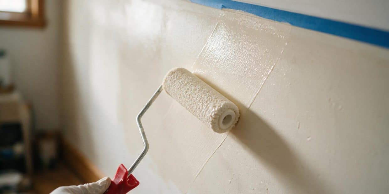 Painting walls the way that keeps roller marks and flashing off the finish