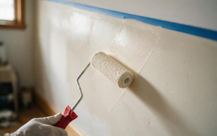 Painting walls the way that keeps roller marks and flashing off the finish