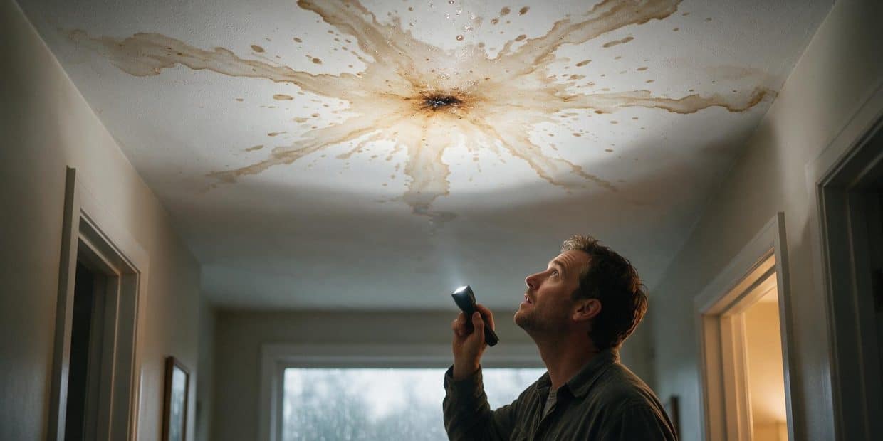 Water Leaking From Ceiling When It Rains: Find the Source