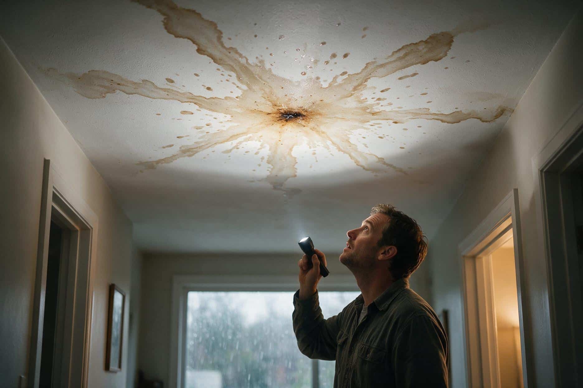 Water Leaking From Ceiling When It Rains: Find the Source