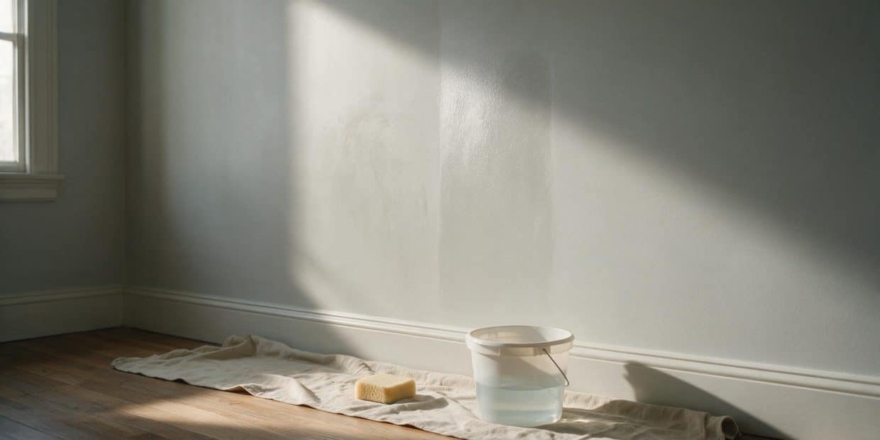 How to clean flat paint walls without polishing a shiny patch into them