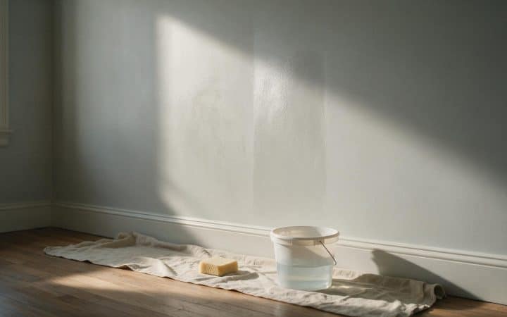 How to clean flat paint walls without polishing a shiny patch into them