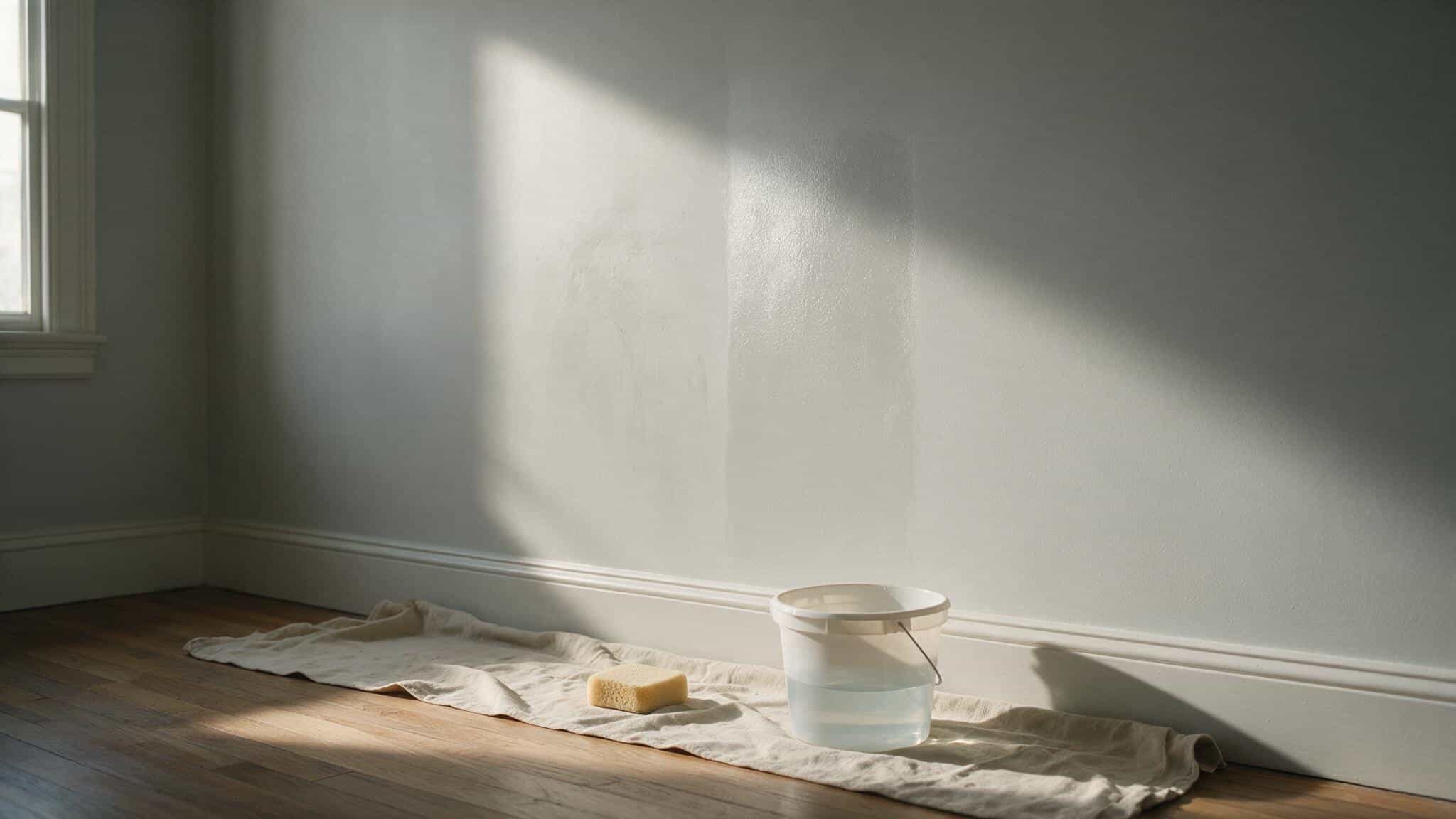 How to clean flat paint walls without polishing a shiny patch into them