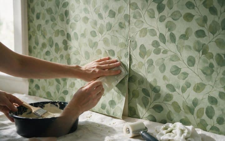 How to hang wallpaper without the seams showing later