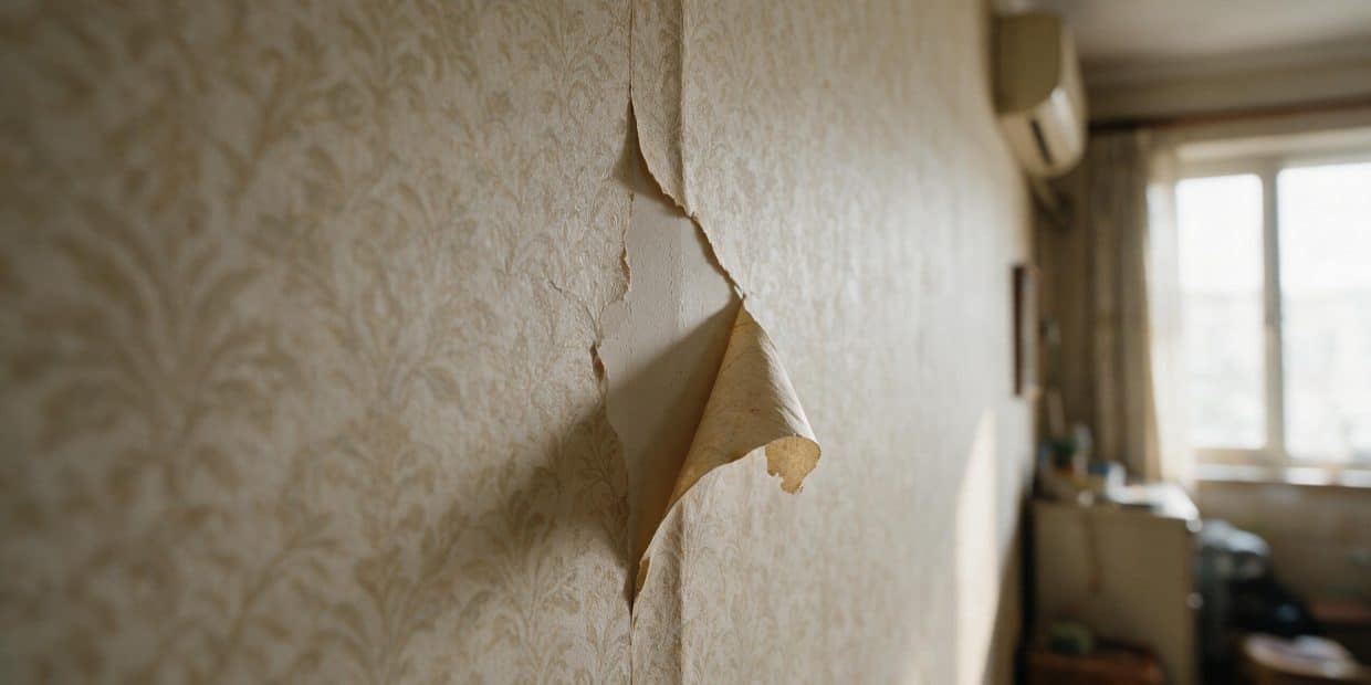 How to fix peeling wallpaper without gluing over the real problem