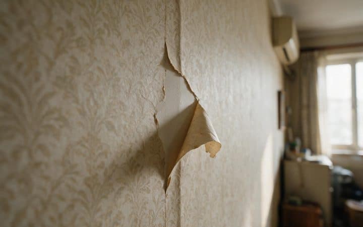 How to fix peeling wallpaper without gluing over the real problem