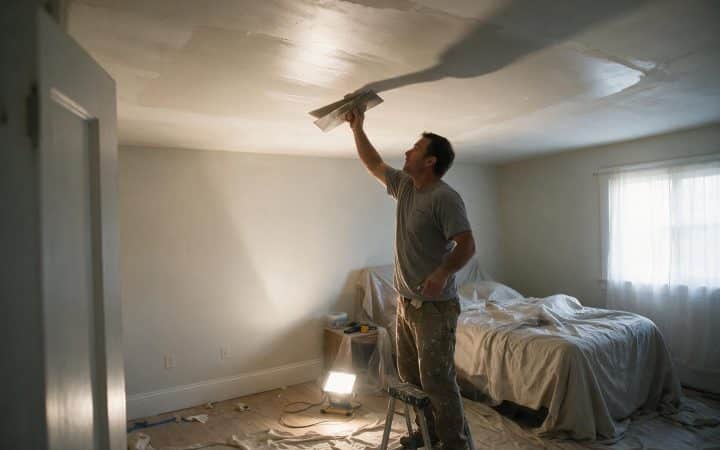 Skim Coating a Ceiling: Why the Same Mud Takes Three Times Longer Overhead