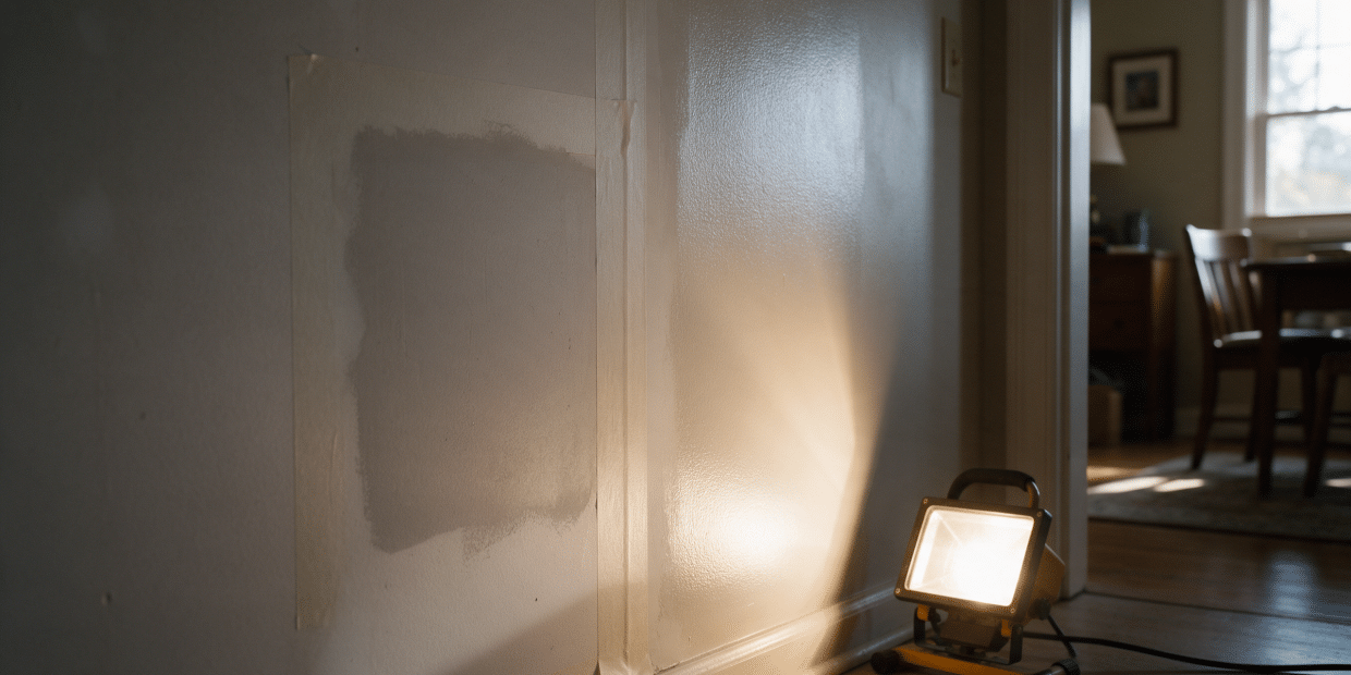 How should primer look on a wall: the flashing test before you paint