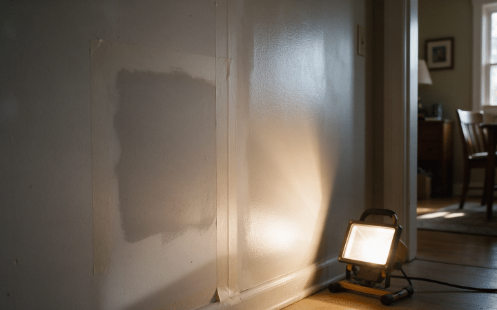 How should primer look on a wall: the flashing test before you paint